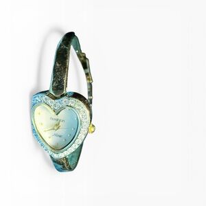 Armitron Gold and Silver Heart Watch